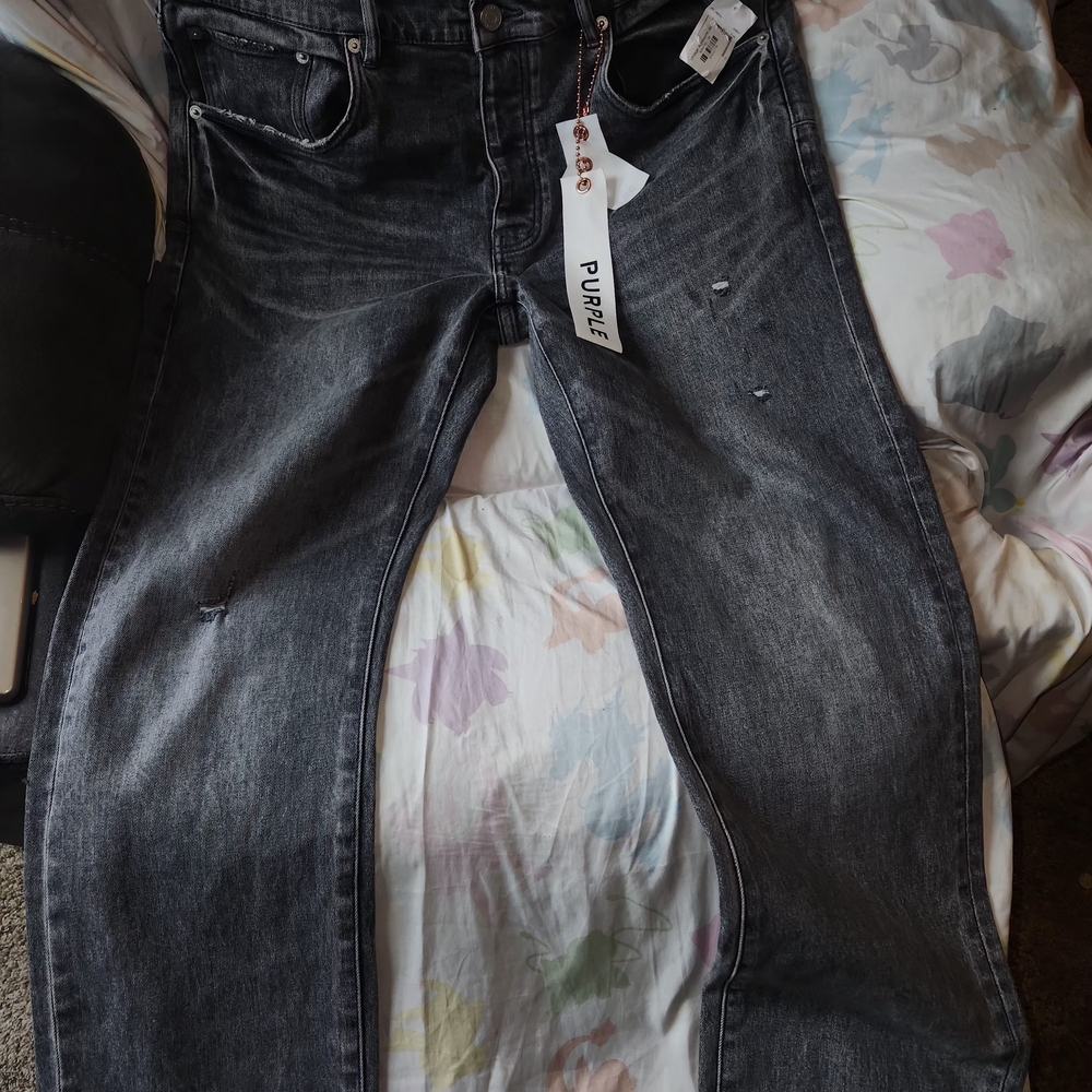 PURPLE Men's Black Jeans